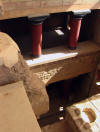 Sala delle asce bipenni: Chiamata cos per via delle doppie asce incise sul lucernario, rappresentavano il sacro simbolo dei minoici. 